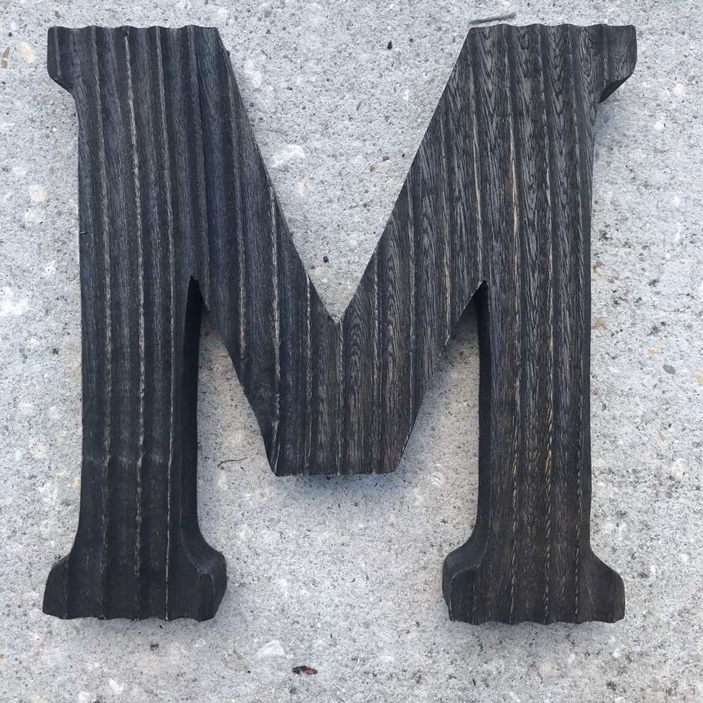 Letter ‘M’ Decorative Shelf Sitter